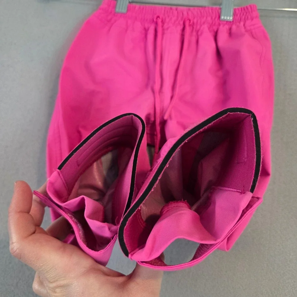 Oaki Kids Pink Waterproof Rain Pants Seam Sealed Neoprene Adjustable Cuffs 2T